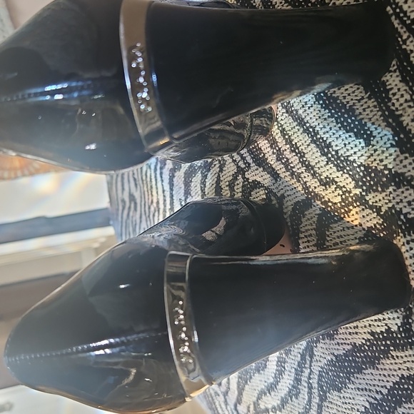 PRADA Women's Black Peep Toe Shoes - Picture 7 of 12